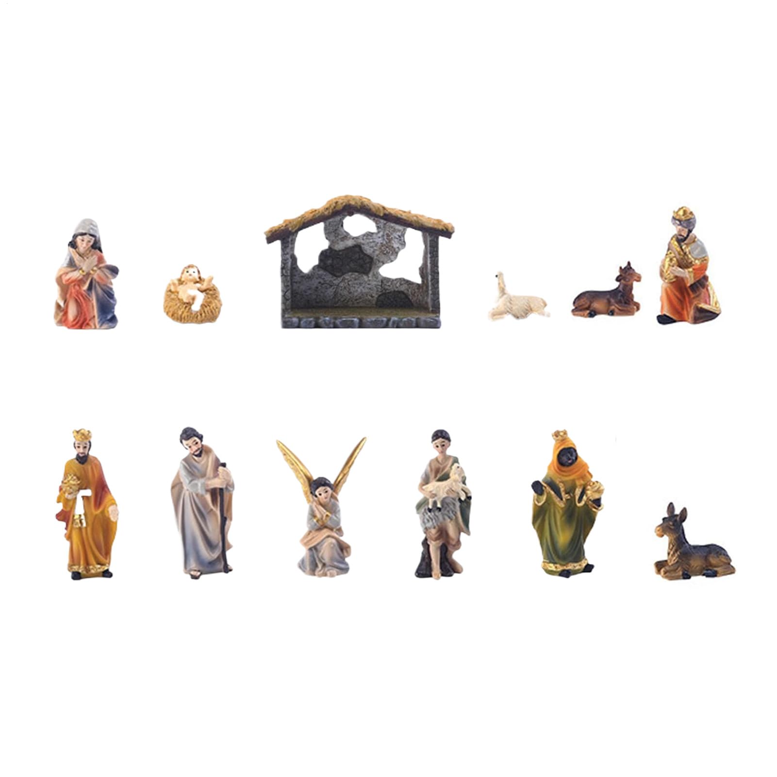 Amazon.co.jp: キリスト生誕セット 屋内用,馬槽 ベビーイエス